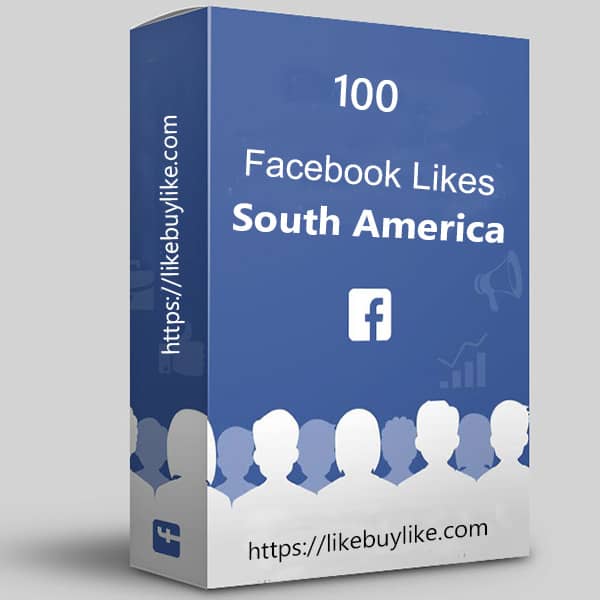 Buy 100 Facebook likes South America