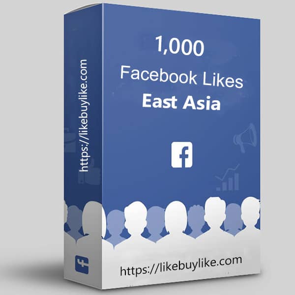 Buy 1000 Facebook likes East Asia