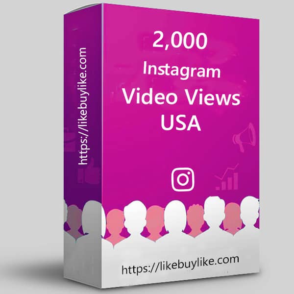 Buy 2000 Instagram video views US