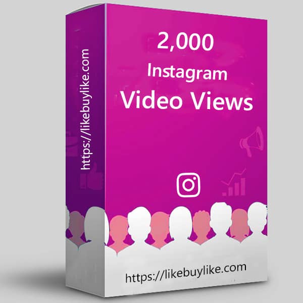 Buy 2000 Instagram video views