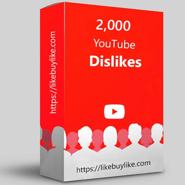 Buy 2000 YouTube dislikes