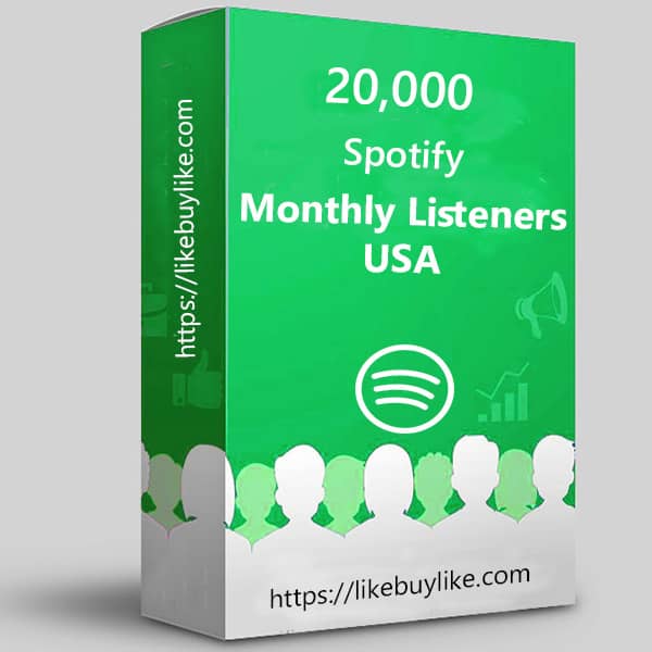 Buy 20k Spotify monthly listeners USA