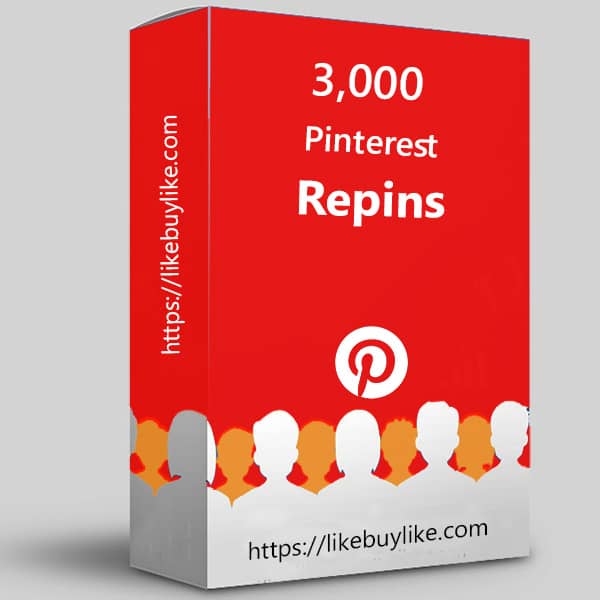 Buy 3000 Pinterest repins