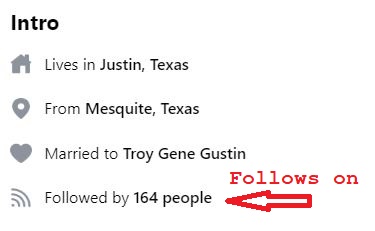 followers numbers display public